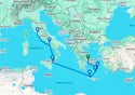 Athens (Piraeus) to Rome (Civitavecchia)