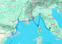 Rome (Civitavecchia) to Barcelona