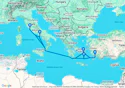Marmaris,Santorini,Naples,Civitavecchia,Mykonos,Marmaris