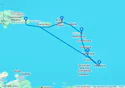 La Romana,Catalina Island,Bridgetown,Fort de France,St John s,Virgin Gorda,La Romana