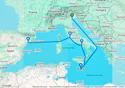 7-DAY MEDITERRANEAN FROM VENICE (TRIESTE) TO BARCELONA (TARRAGONA): ROME, MALTA & SALERNO