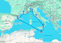 La Spezia,Civitavecchia,Messina,Valletta,Barcelona,Marseille,Genoa,La Spezia