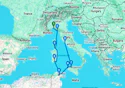 8-DAY ITALY, FRANCE & TUNISIA - 8739