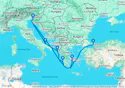 Greece, Turkey, Italy