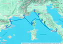 Civitavecchia to Barcelona