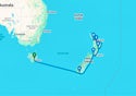 Hobart to Auckland