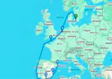 Copenhagen,Amsterdam,Cherbourg,Malaga,Alicante,Barcelona