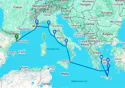 9-DAY GREEK ISLES FROM BARCELONA TO ATHENS: ITALY, FRANCE & GREECE