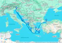 Italy, Greece, Turkey
