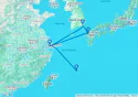 Shanghai,Fukuoka,Busan,Shanghai,Naha,Shanghai