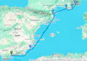 Mediterranean Reflections: Spain to France