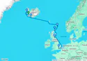Reykjavik to London (Greenwich), England