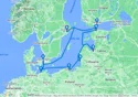 Denmark, Germany, Poland, Lithuania, Latvia, Estonia, Finland, Sweden