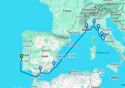 Lisbon to Civitavecchia