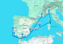 Alicante,Mahon,Olbia,Genoa,Marseille,Malaga,Portimao,Lisbon,Alicante