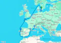 Copenhagen,Warnemunde,Brest,Leixoes,Tarragona,Marseille