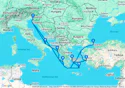 Greece, Turkey, Italy