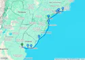Emblematic South American shores and cities