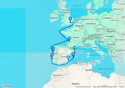 London (Greenwich), England to Barcelona