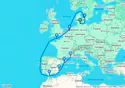 Germany, Denmark, Netherlands, France, Gibraltar, Spain