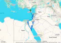 Cyprus to Egypt via the Suez Canal