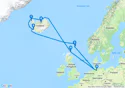 Hamburg,Lerwick,Reykjavik,Isafjordur,Akureyri,Kirkwall,Hamburg