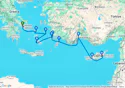 A voyage from Greece to Cyprus