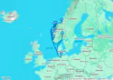 Hamburg,Bergen,Molde Fjord,Trondheim,Alesund,Vik i Sogn,Stavanger,Oslo,Hamburg