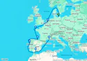 Warnemunde,Rotterdam,Brest,Bilbao,Leixoes,Malaga,Marseille