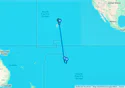 Honolulu, Oahu, Hawaii to Papeete, Tahiti