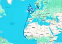 Copenhagen to Southampton