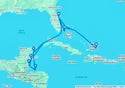 Port Canaveral,Costa Maya,Belize City,Isla de Roatan,Cozumel,Port Canaveral,Grand Turk Island,Ocean