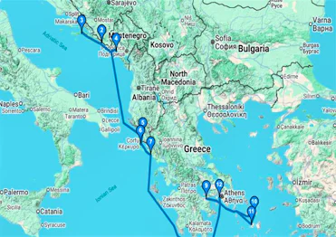 Adriatic, Corinth Canal & the Greek Islands
