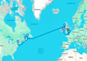 12-DAY TRANSATLANTIC FROM LONDON TO NEW YORK: FRANCE & IRELAND