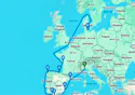 Genoa,Barcelona,Alicante,Gibraltar,Cadiz,La Coruna,Bilbao,La Rochelle,Kiel