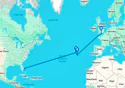 Miami to Southampton