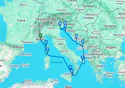 From the Tyrrhenian Sea to the Adriatic