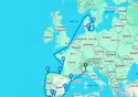 Genoa,Barcelona,Alicante,Gibraltar,Cadiz,La Coruna,Bilbao,La Rochelle,Kiel,Copenhagen