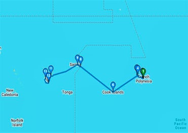 13-DAY SOUTH PACIFIC FROM PAPEETE TO FIJI: FIJI & SAMOA