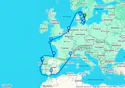 Denmark, Germany, Netherlands, France, Spain, Portugal