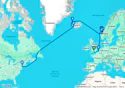 Transatlantic Crossing, Norwayand Iceland - M618
