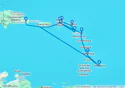 La Romana,Catalina Island,Bridgetown,Fort de France,St John s,Road Town,La Romana,Virgin