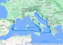 Italy, Spain and Adriatic Cruise - V616D