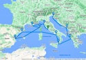 Adriatic and Western Mediterranean Cruise - V614D