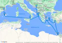 14-DAY EGYPT, GREECE, SICILY & SPAIN COLLECTORS' VOYAGE - O637A
