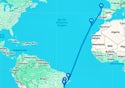 Santos,Rio de Janeiro,Ilheus,Salvador,Maceio,Funchal,Vigo