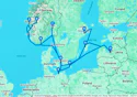 Denmark, Germany, Norway, Latvia, Sweden