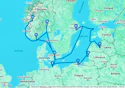 Denmark, Germany, Poland, Lithuania, Latvia, Sweden, Norway