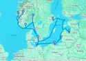 Denmark, Germany, Norway, Poland, Lithuania, Latvia, Sweden