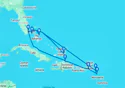 Miami,Philipsburg,Basseterre,Charlotte Amalie,Amber Cove,Miami,Grand Turk Island,Ocean